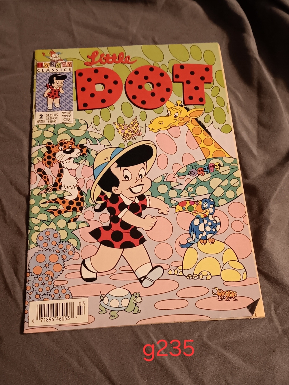 Little Dot Kids Comic Book - Colorful Pink & Green Cover